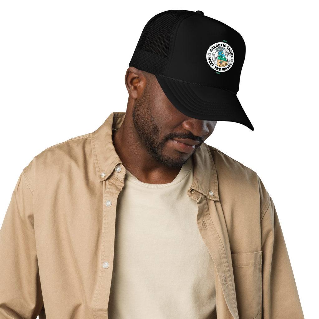 Galactic Sands Trucker Hat - Retro Style for Trendy Adventures - OFFSIDE CLUB