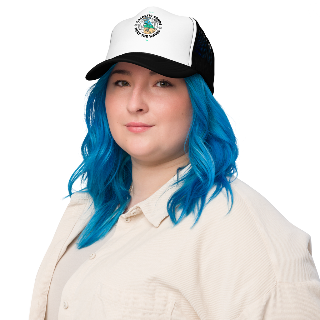 Galactic Sands Trucker Hat - Retro Style for Trendy Adventures - OFFSIDE CLUB