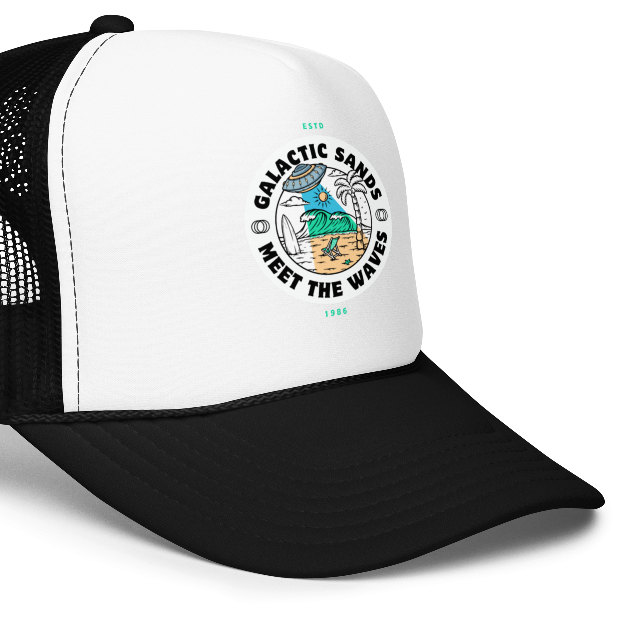 Galactic Sands Trucker Hat - Retro Style for Trendy Adventures - OFFSIDE CLUB