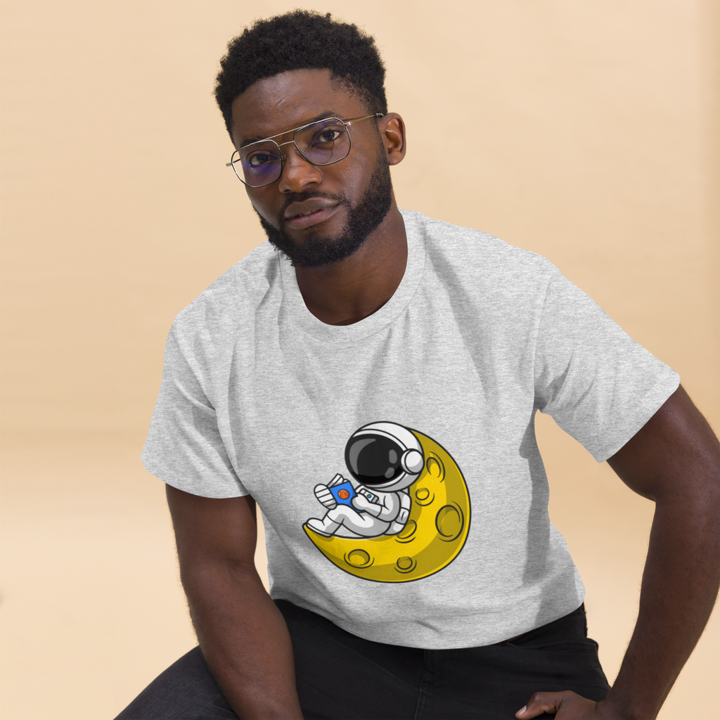 Lunar Reader Tee - Stylish Graphic Tee for Book Lovers - OFFSIDE CLUB