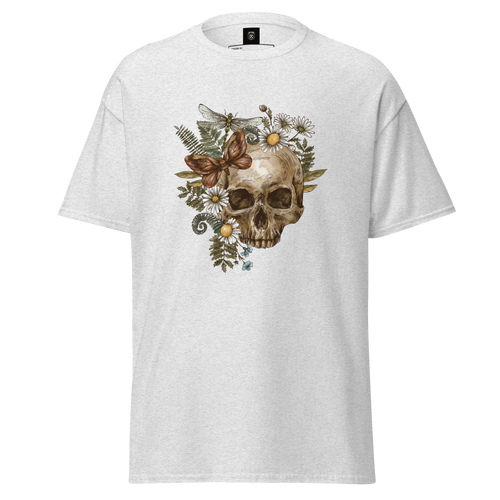 Botanical Skull T-Shirt - Heavyweight Style and Comfort for Trendsetters - OFFSIDE CLUB