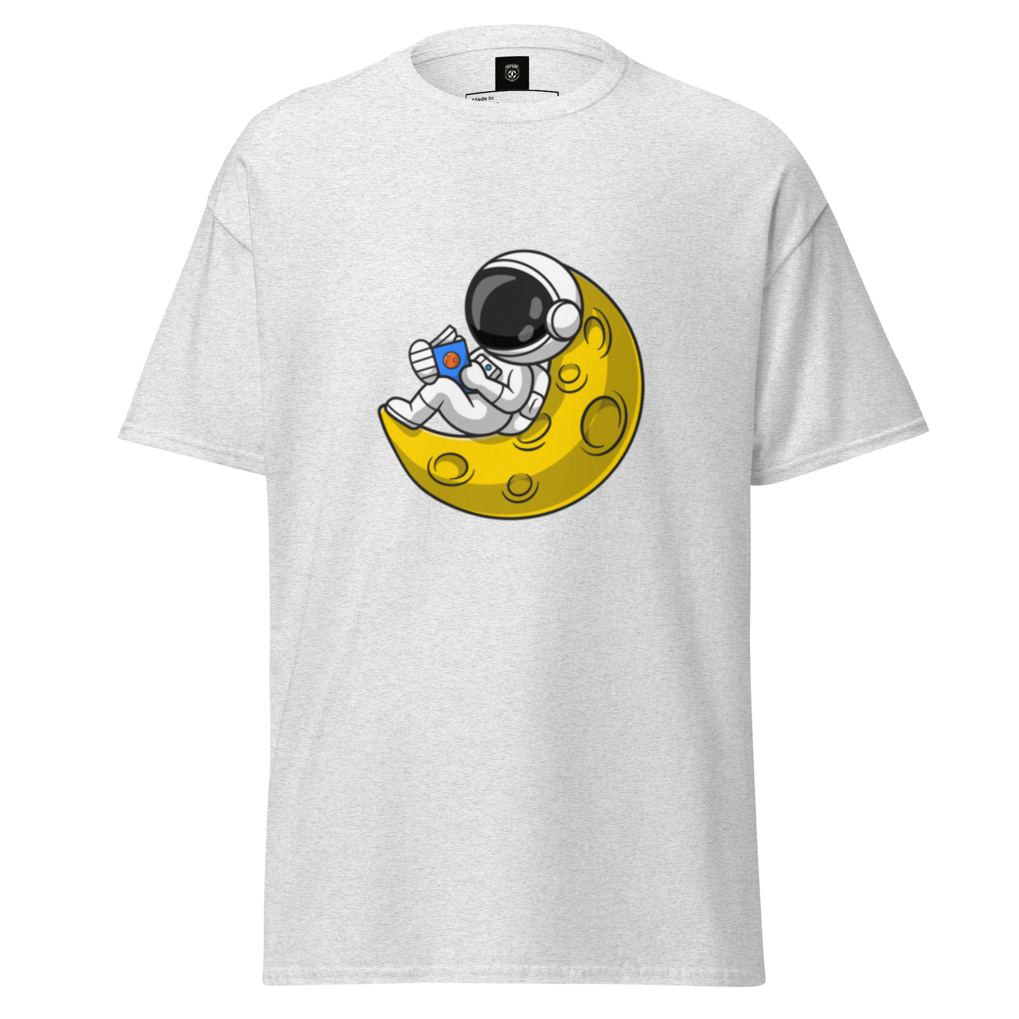 Lunar Reader Tee - Stylish Graphic Tee for Book Lovers - OFFSIDE CLUB