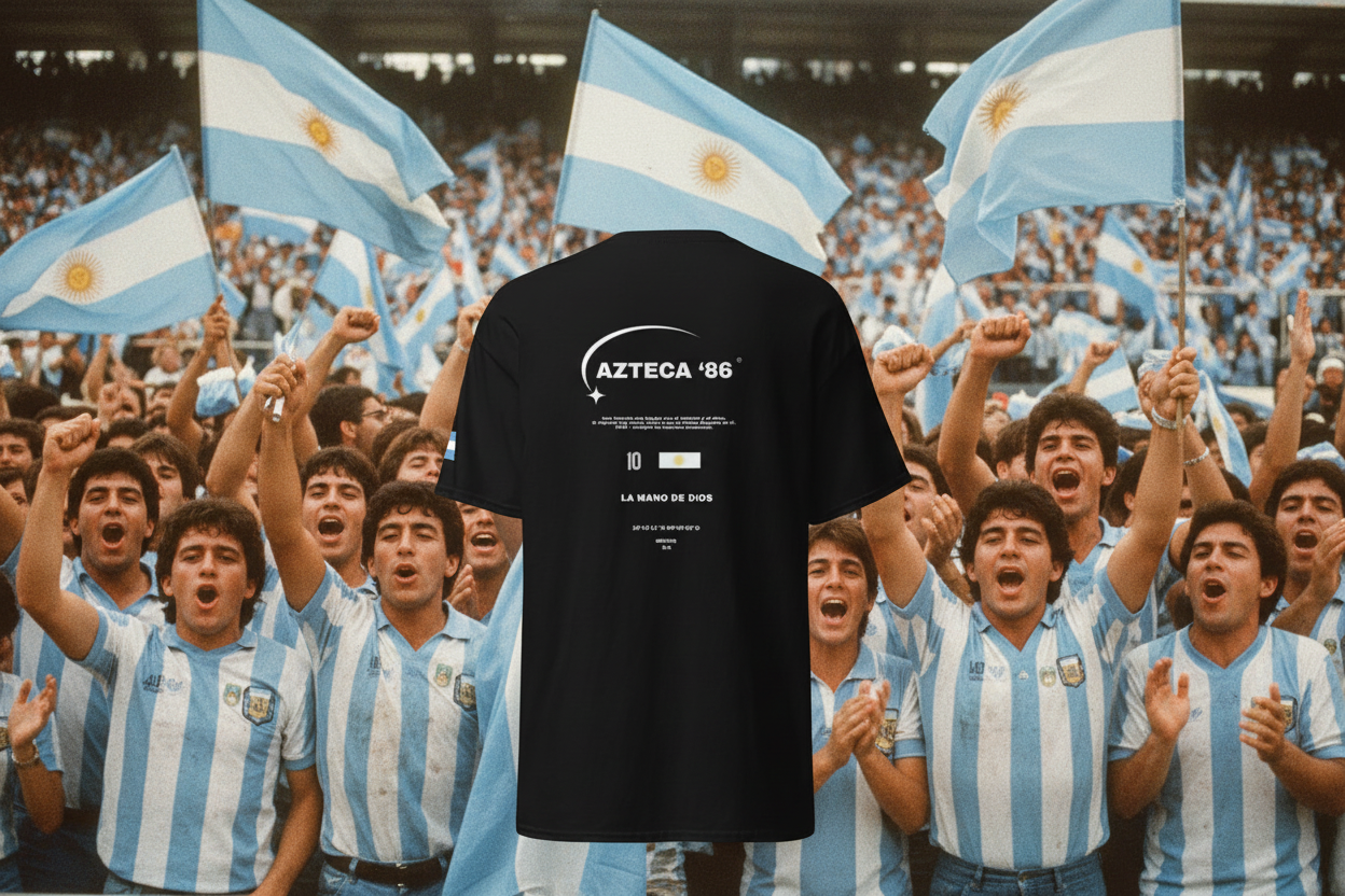 AZTECA ’86 — La Mano de Dios T-Shirt