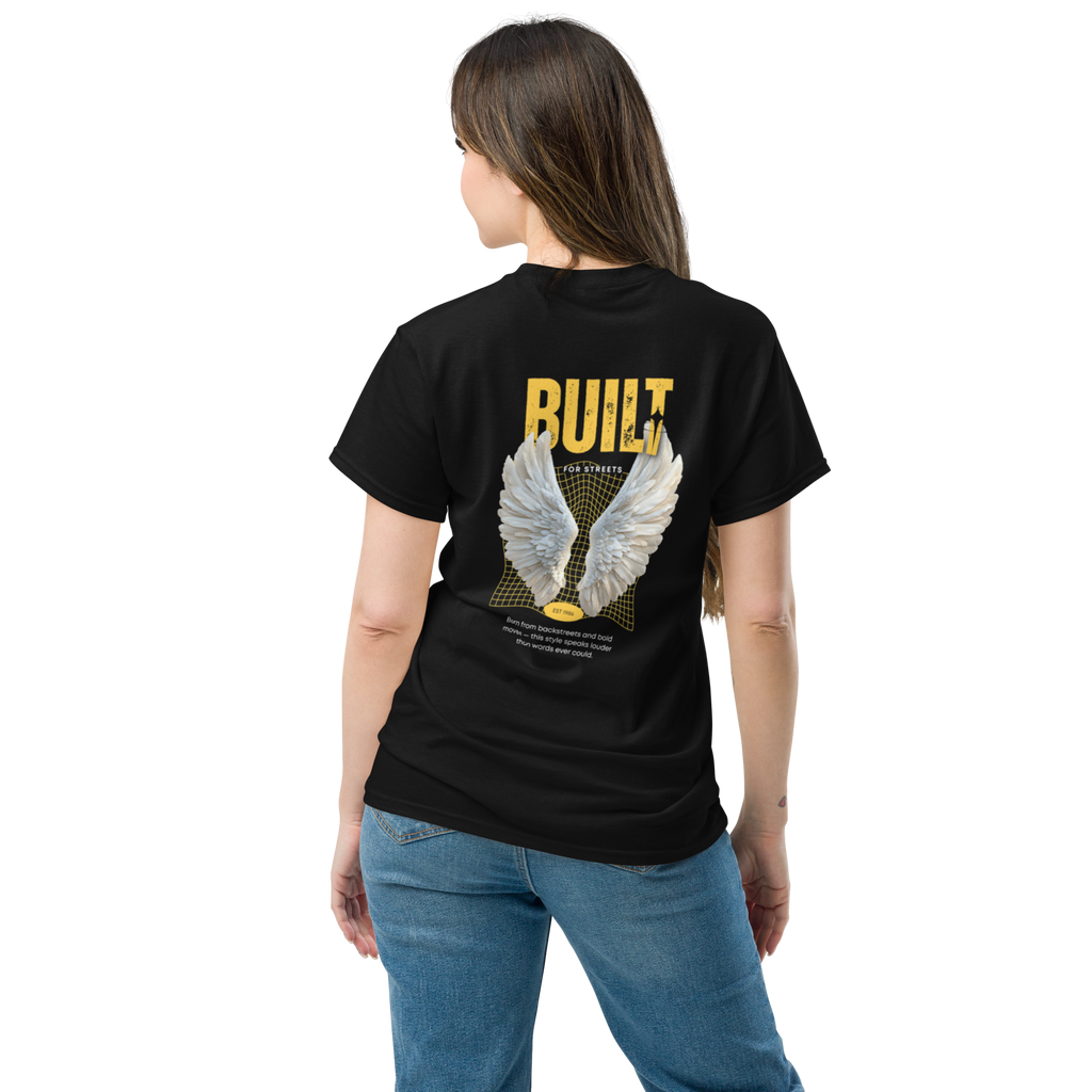 BUILT For Streets Angel Wings Graphic Tee for Stylish Comfort - OFFSIDE CLUB