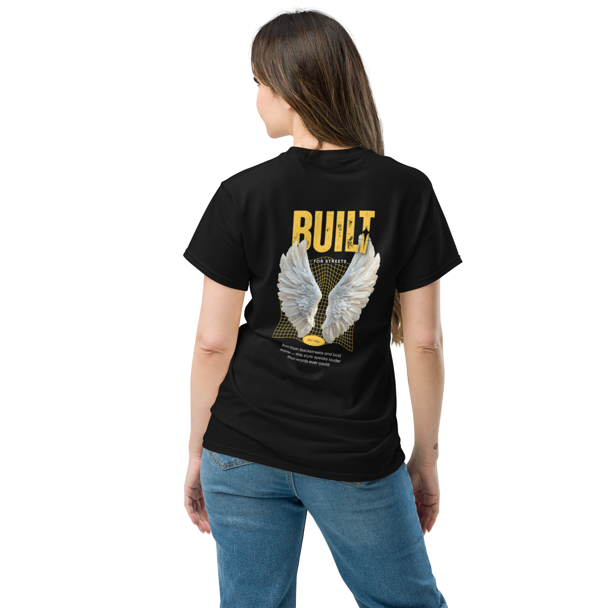 "BUILT For Streets" Angel Wings Graphic Tee