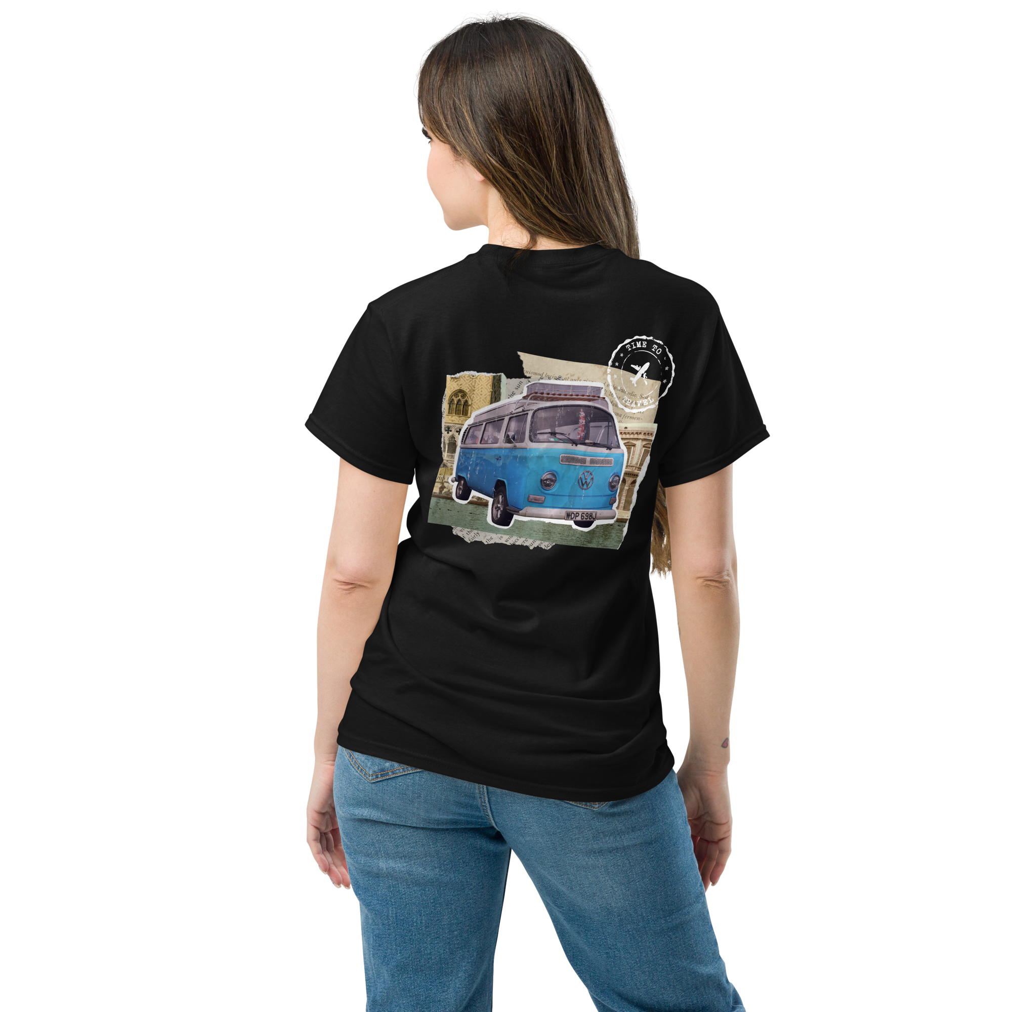 Wanderlust Graphic Tee for Adventure Seekers - Retro Van Design - OFFSIDE CLUB