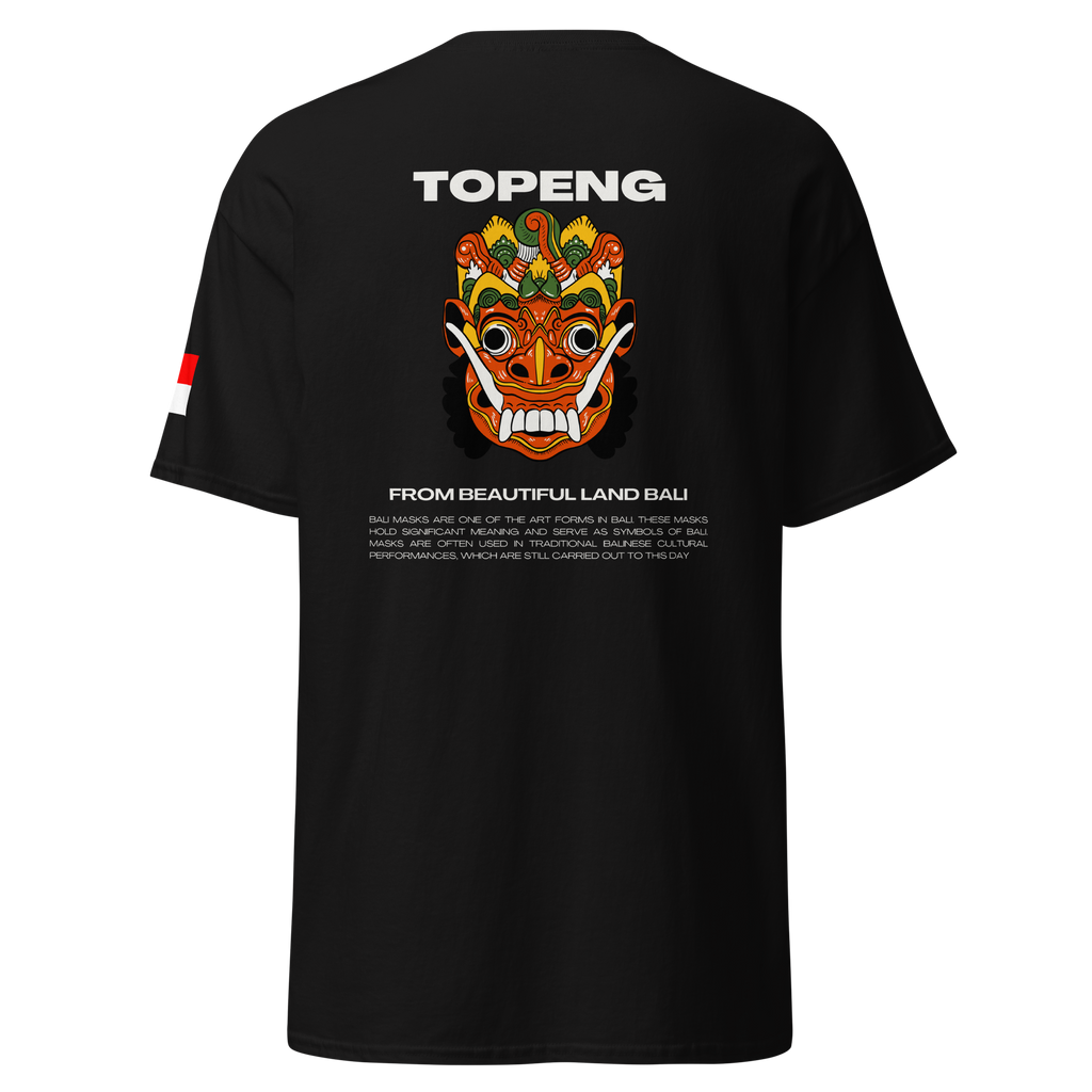 Balinese Topeng Art Tee - Premium Graphic Tee for Unique Style - OFFSIDE CLUB