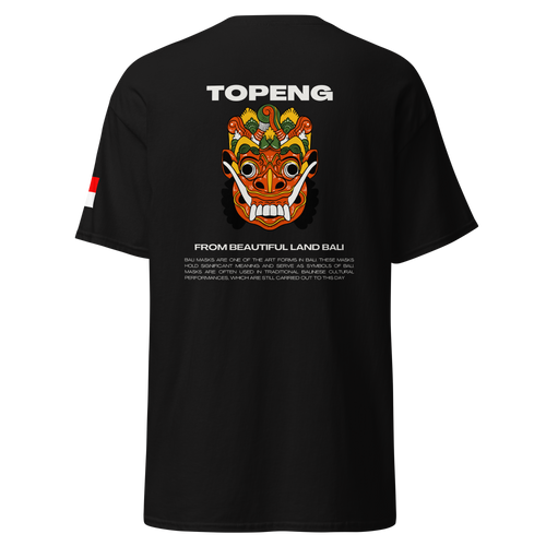 Balinese Topeng Art Tee - Premium Graphic Tee for Unique Style - OFFSIDE CLUB