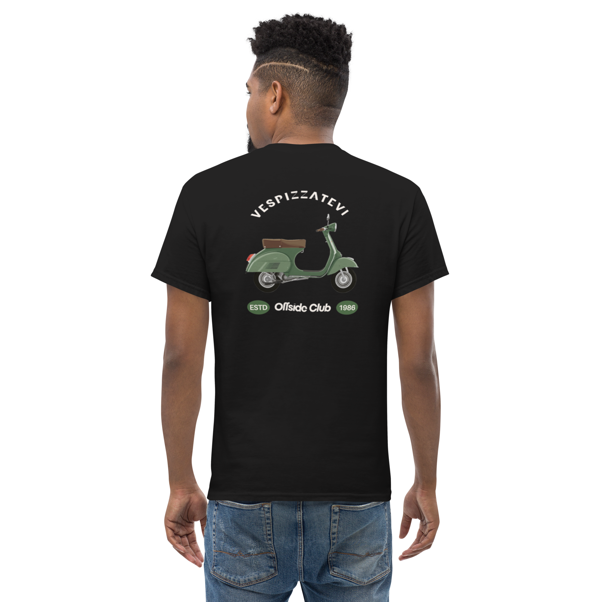 Retro Italian Vibes Offside Club Vespa Tee for Unique Style - OFFSIDE CLUB
