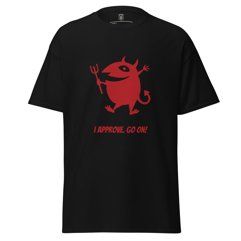 Devil Graphic Tee - I Approve, Go On! - OFFSIDE CLUB