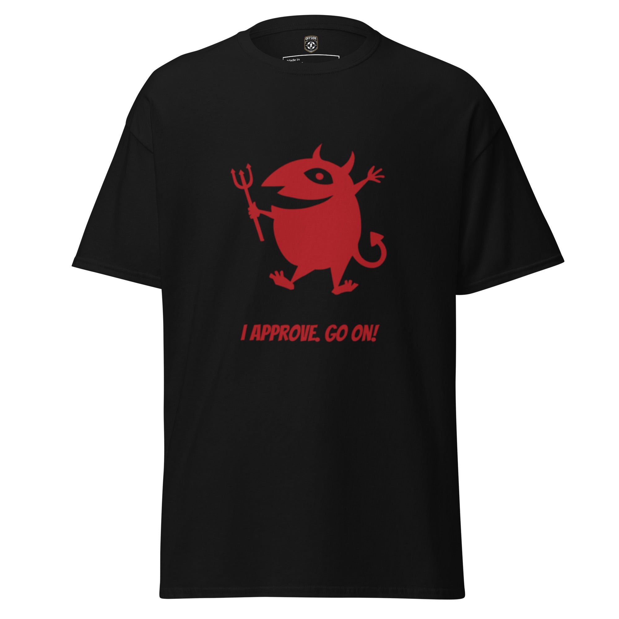 Devil Graphic Tee - I Approve, Go On! - OFFSIDE CLUB