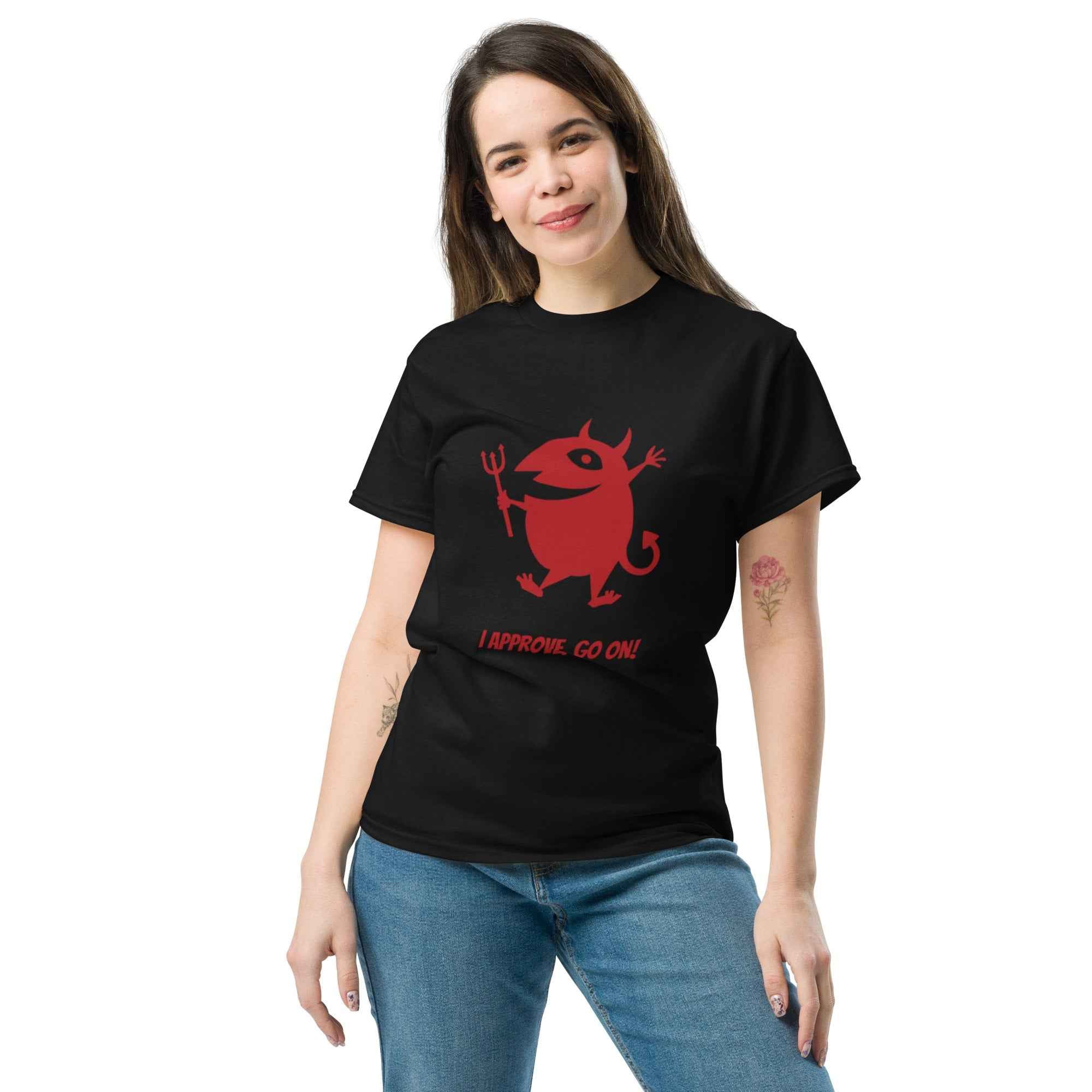 Devil Graphic Tee - I Approve, Go On! - OFFSIDE CLUB