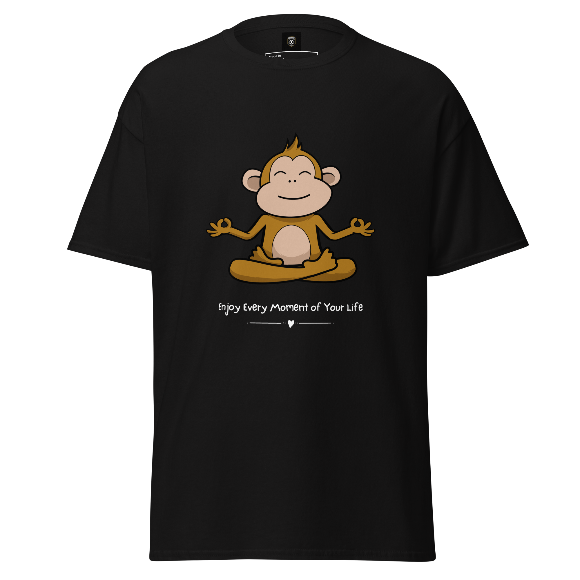 Zen Monkey Yoga T-Shirt for Meditation and Mindfulness - OFFSIDE CLUB