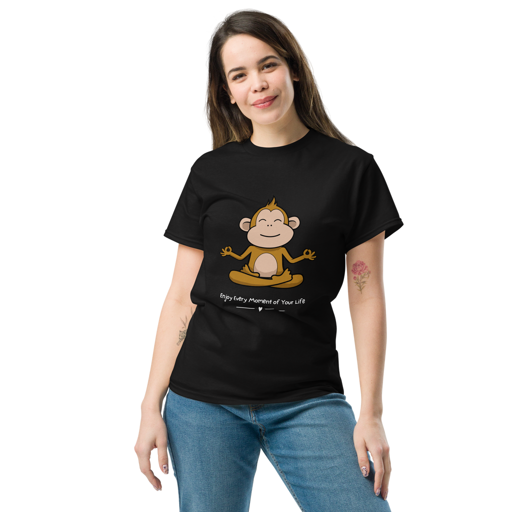 Zen Monkey Yoga T-Shirt for Meditation and Mindfulness - OFFSIDE CLUB