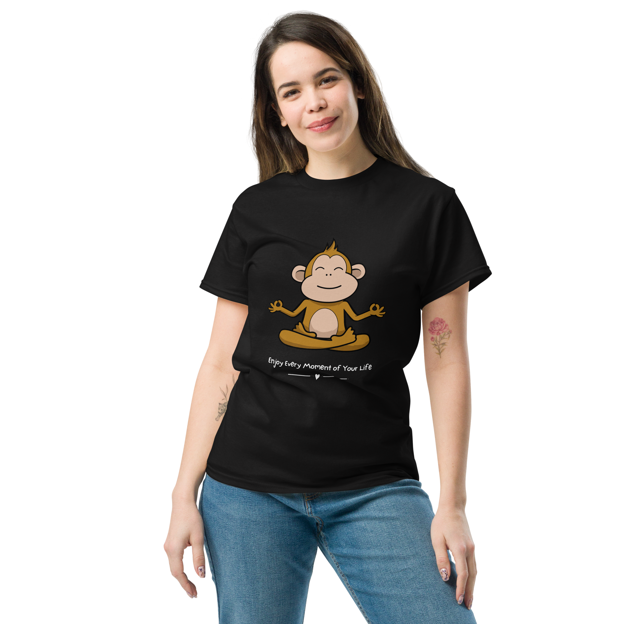 Zen Monkey Yoga T-Shirt for Meditation and Mindfulness - OFFSIDE CLUB