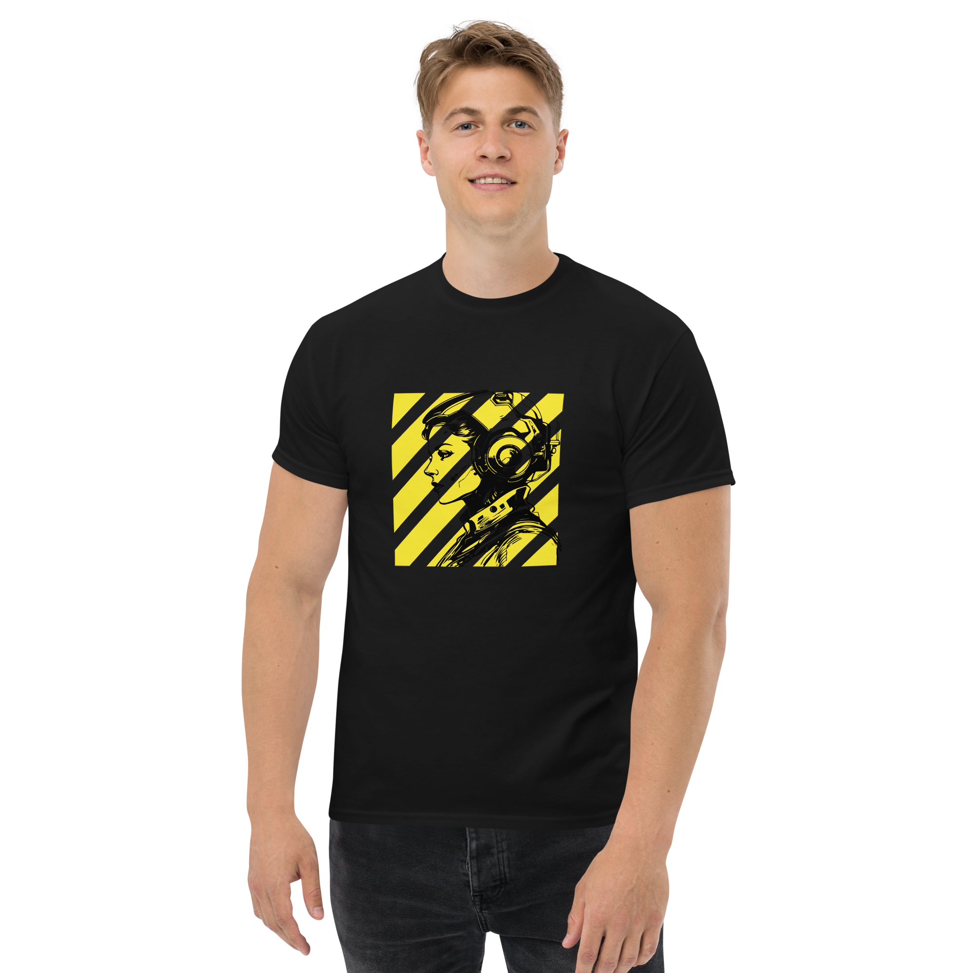 Futuristic Sci-Fi Shirt: Embrace Your Unique Style with a Bold Portrait Design - OFFSIDE CLUB