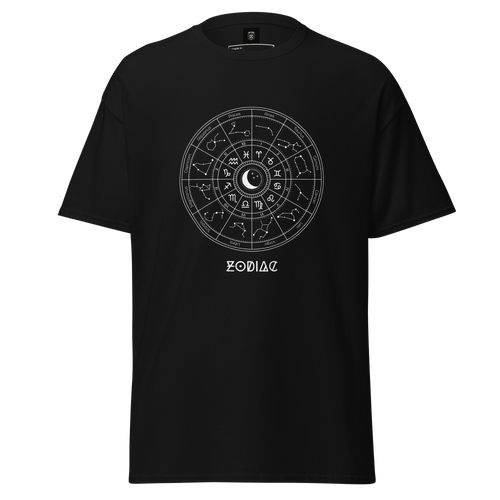 Celestial Zodiac Wheel Tee - Unique Astrology Graphic T-Shirt - OFFSIDE CLUB