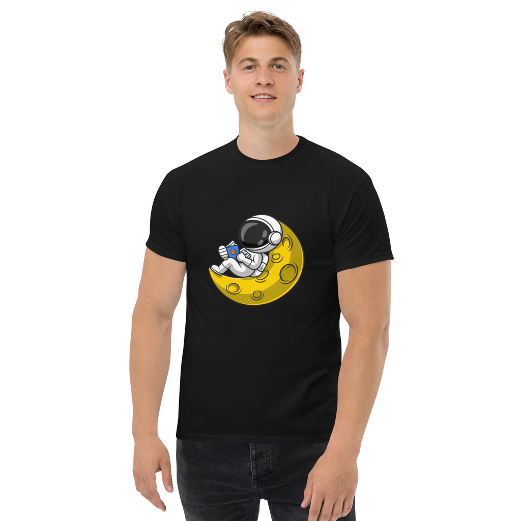 Lunar Reader Tee - Stylish Graphic Tee for Book Lovers - OFFSIDE CLUB