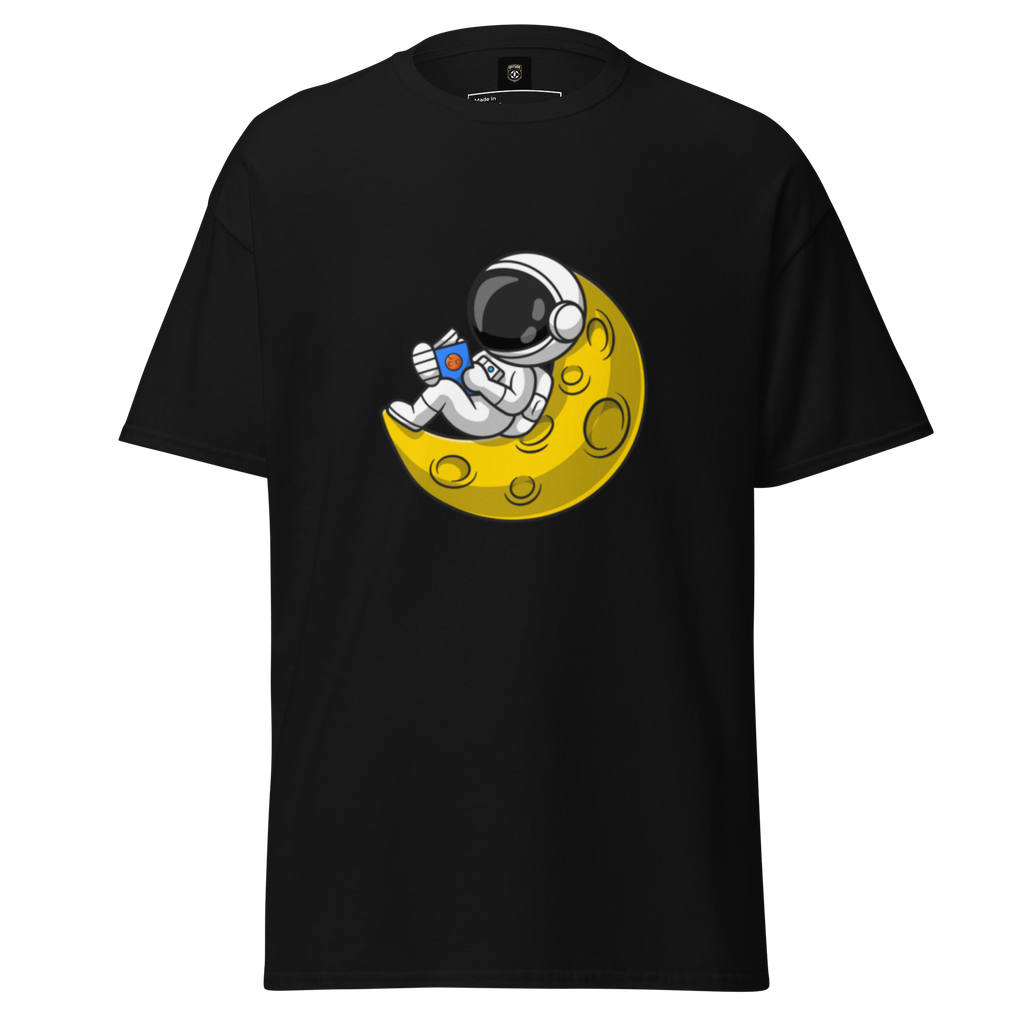 Lunar Reader Tee - Stylish Graphic Tee for Book Lovers - OFFSIDE CLUB