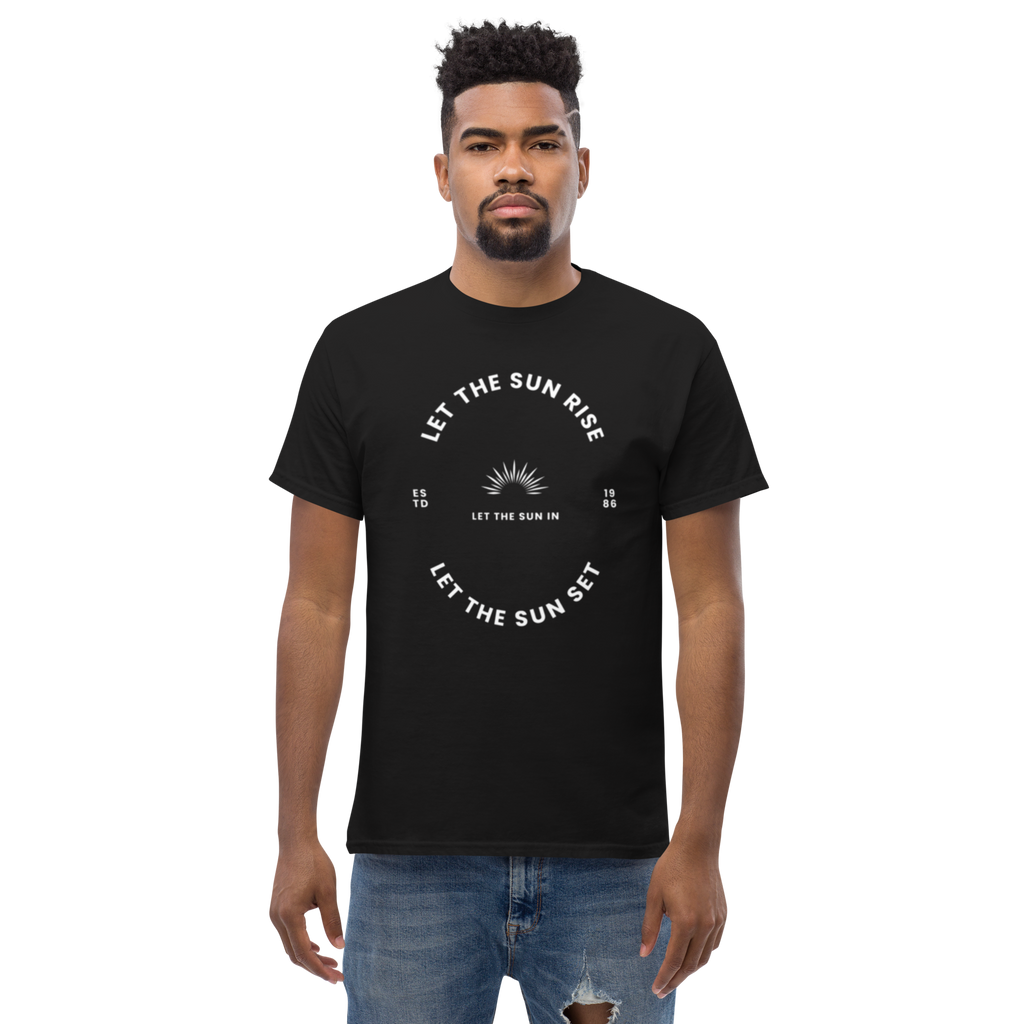 Let the Sun Rise Minimalist Graphic Tee for Effortless Style - OFFSIDE CLUB