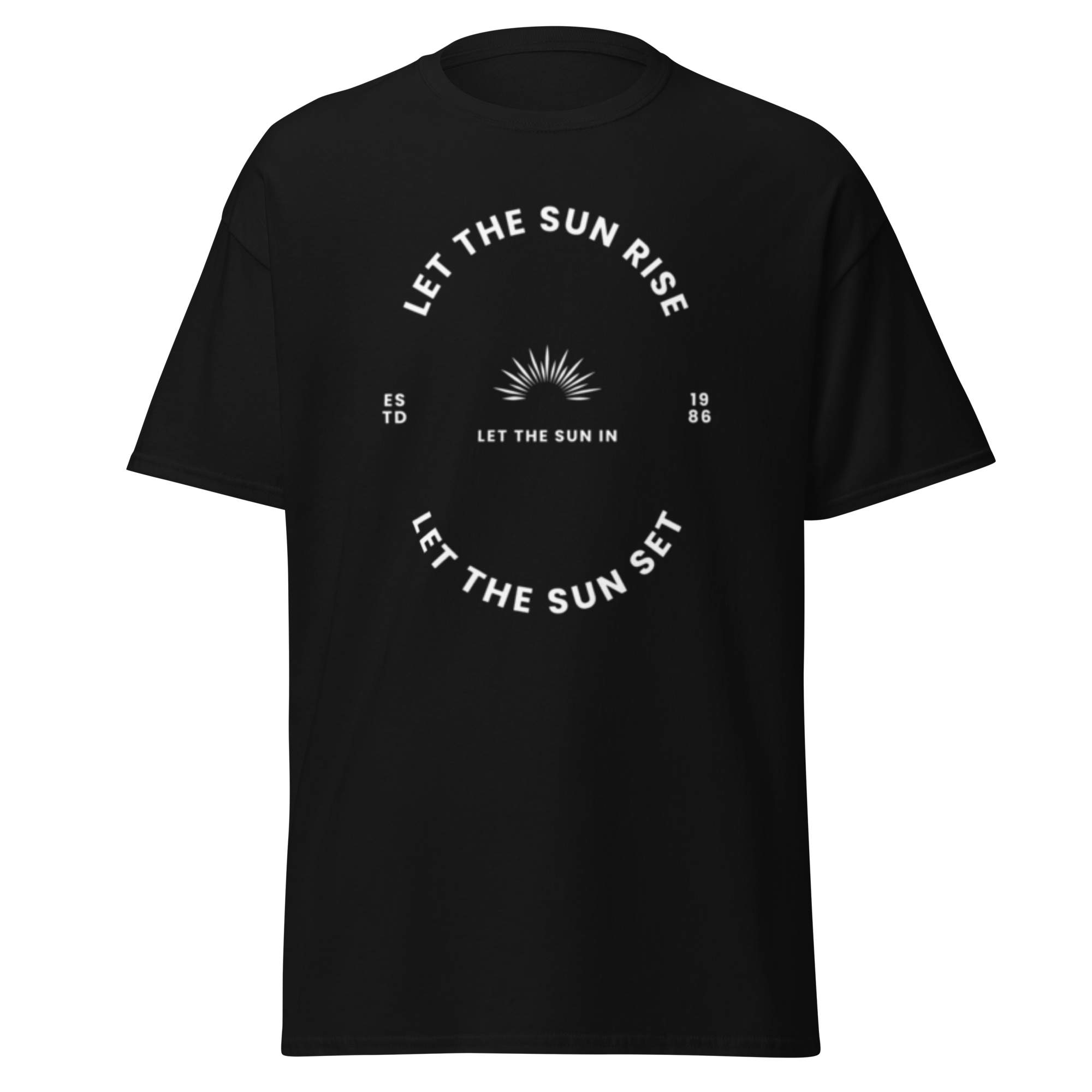 Let the Sun Rise Minimalist Graphic Tee for Effortless Style - OFFSIDE CLUB