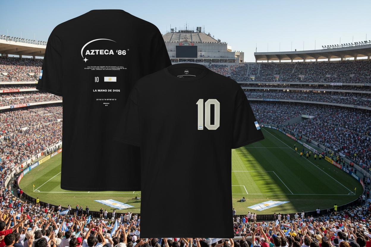 AZTECA ’86 — La Mano de Dios T-Shirt