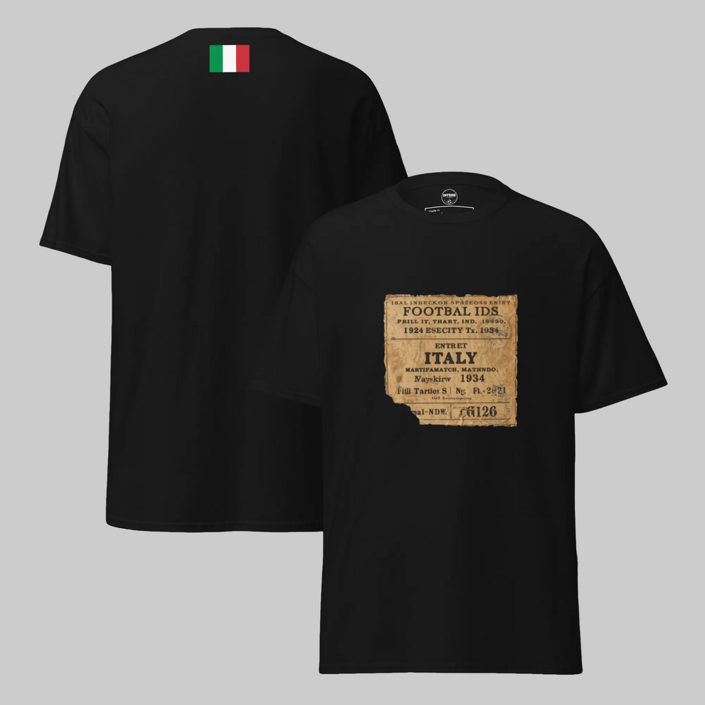 Italy 1934 Vintage Football Shirt - Classic Retro Tee - OFFSIDE CLUB
