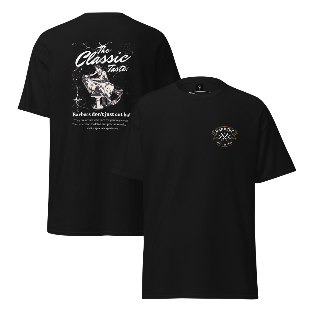 Classic Barber Graphic Tee - Timeless Style for Every Grooming Enthusiast - OFFSIDE CLUB