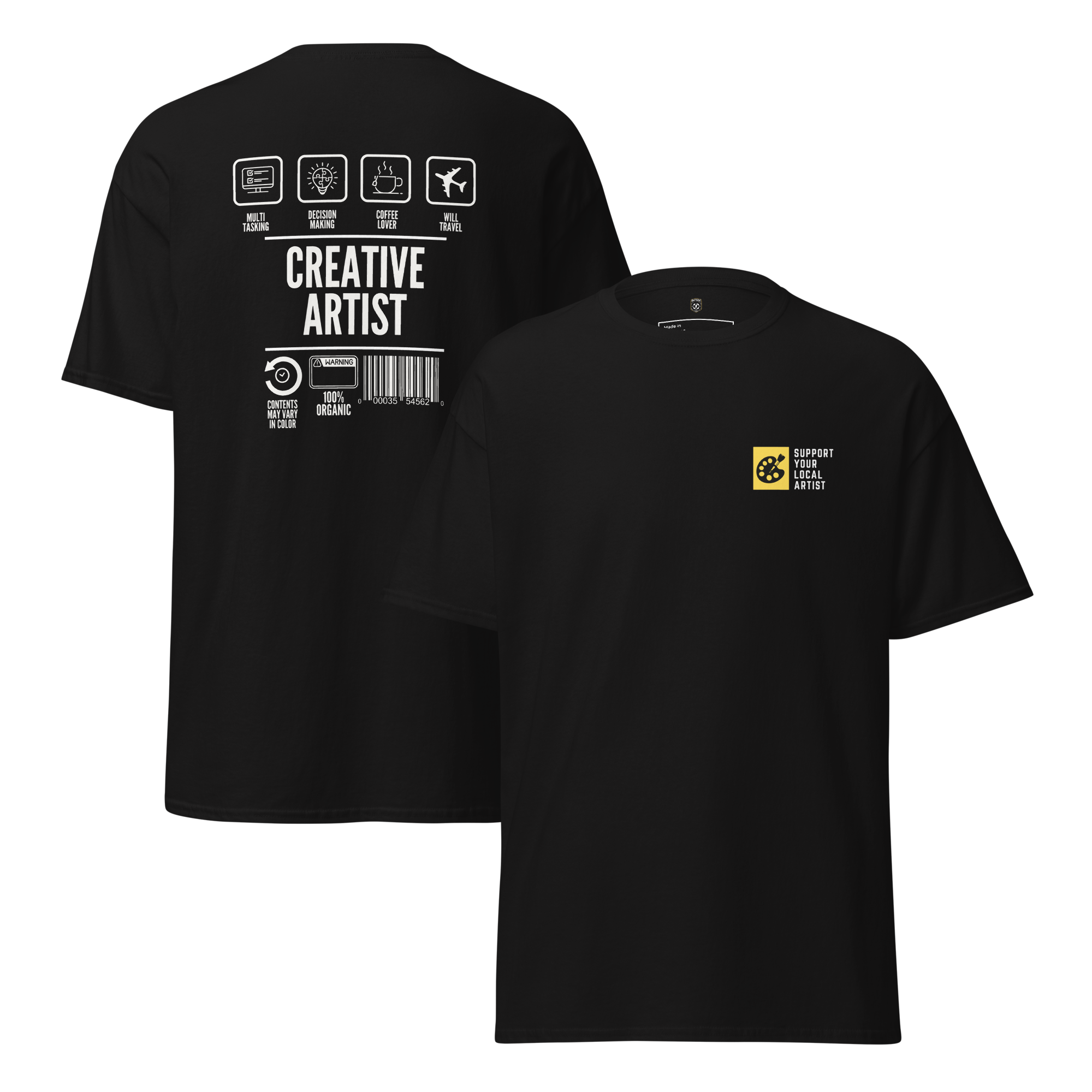 Creative Artist Graphic Tee - Support Your Local Artist Shirt | DTF Premium Print Streetwear - OFFSIDE CLUB