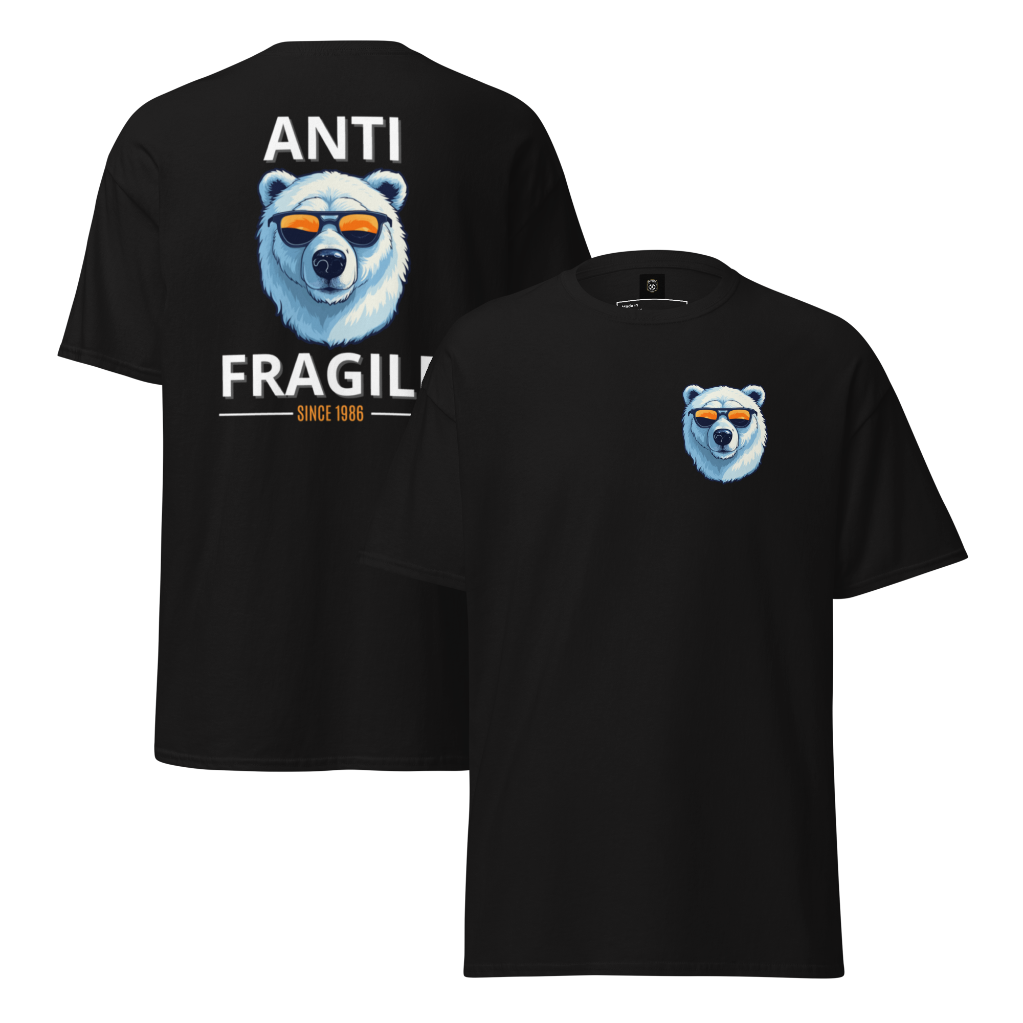 Antifragile Polar Bear Tee - Stand Out in Unique Urban Streetwear for Fearless Fashion - OFFSIDE CLUB