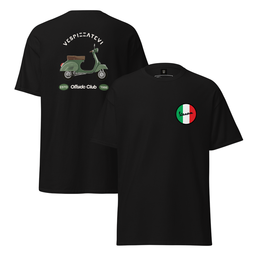 Retro Italian Vibes Offside Club Vespa Tee for Unique Style - OFFSIDE CLUB