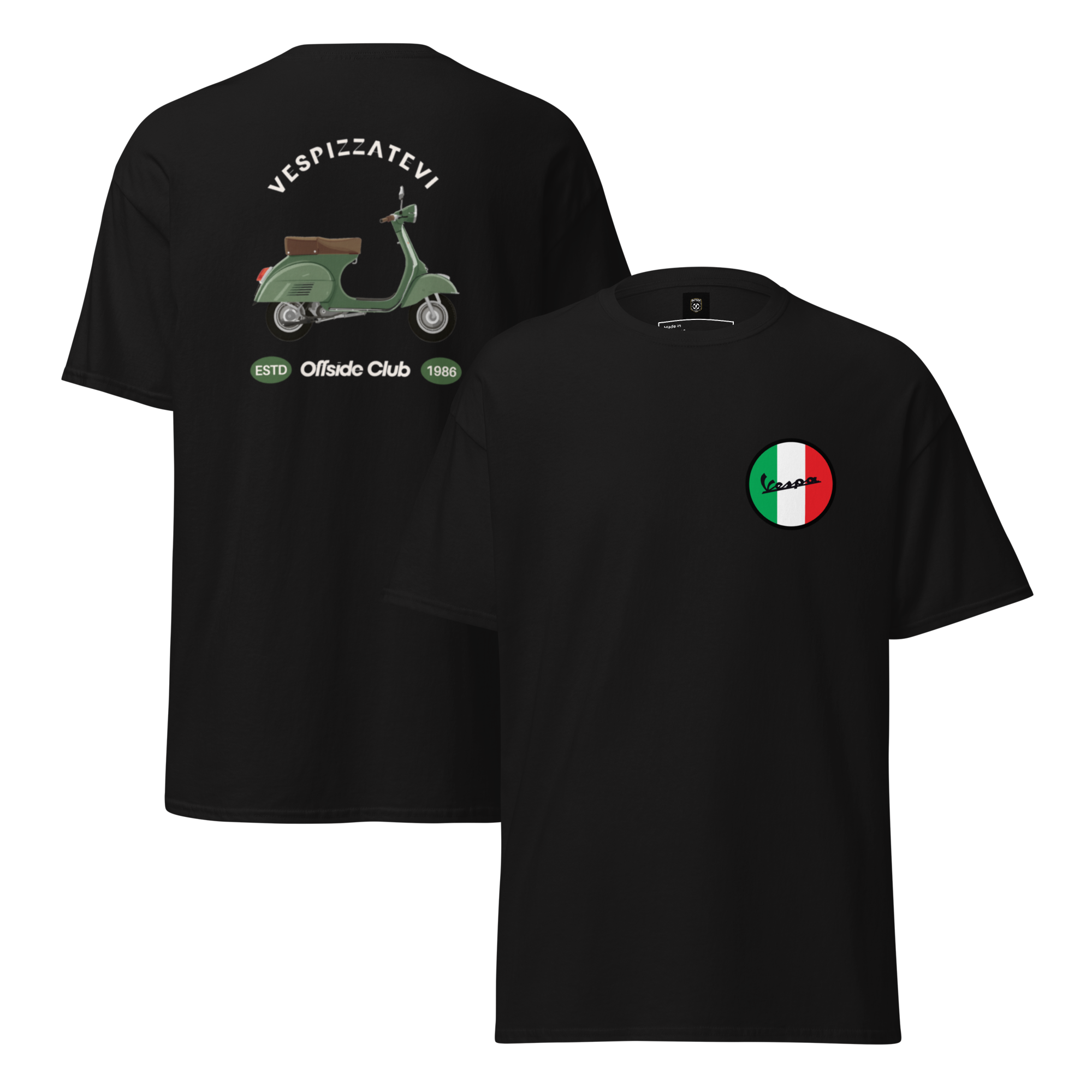 Retro Italian Vibes Offside Club Vespa Tee for Unique Style - OFFSIDE CLUB