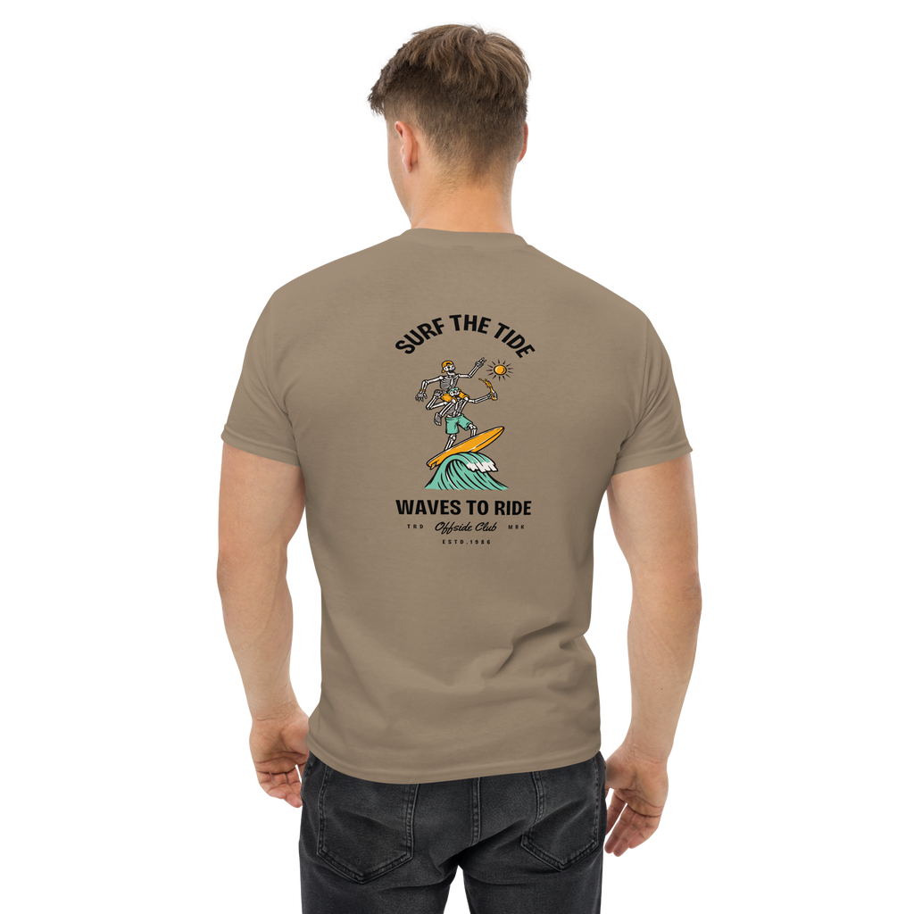 Surf The Tide Men's Surfing Graphic Tee - OFFSIDE CLUB