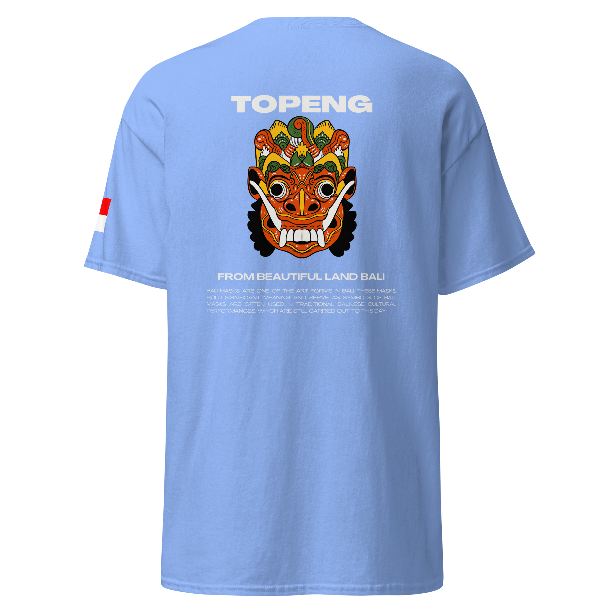 Balinese Topeng Art Tee - Premium Graphic Tee for Unique Style - OFFSIDE CLUB