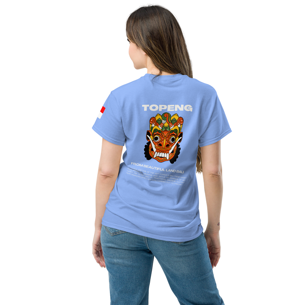 Balinese Topeng Art Tee - Premium Graphic Tee for Unique Style - OFFSIDE CLUB