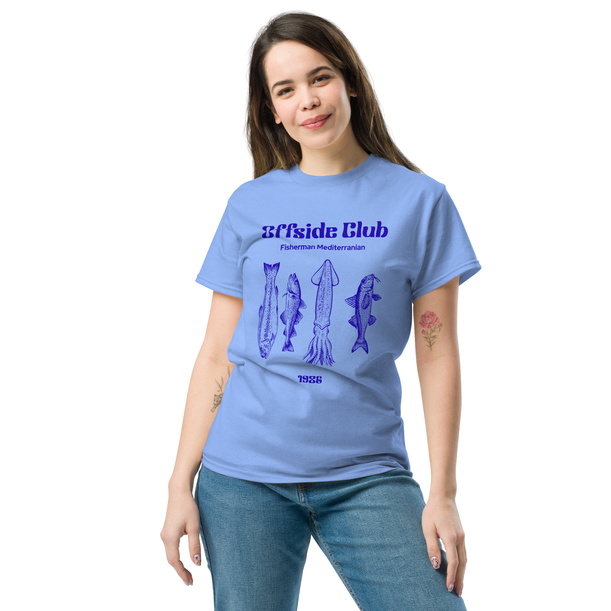 Offside Club Fisherman Mediterranean Graphic Tee - Coastal Style Essential - OFFSIDE CLUB