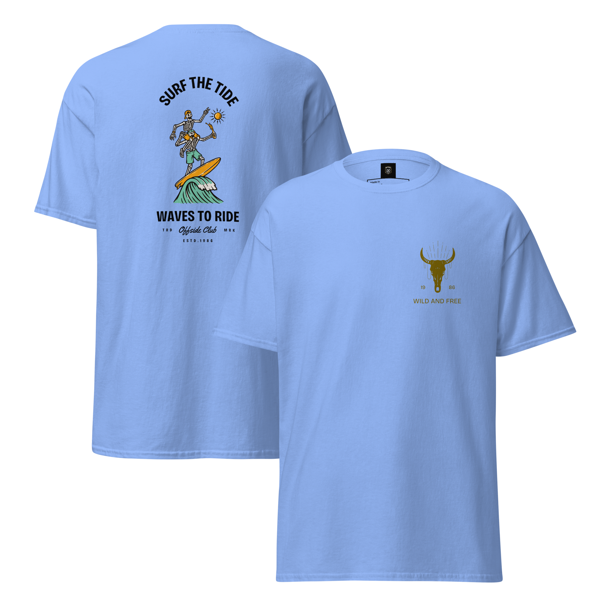 Surf The Tide Men's Surfing Graphic Tee - OFFSIDE CLUB