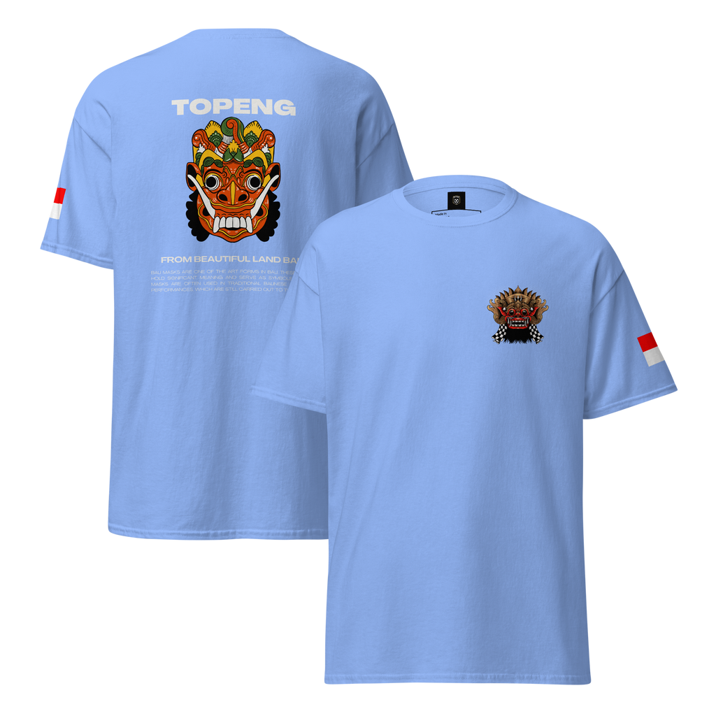 Balinese Topeng Art Tee - Premium Graphic Tee for Unique Style - OFFSIDE CLUB