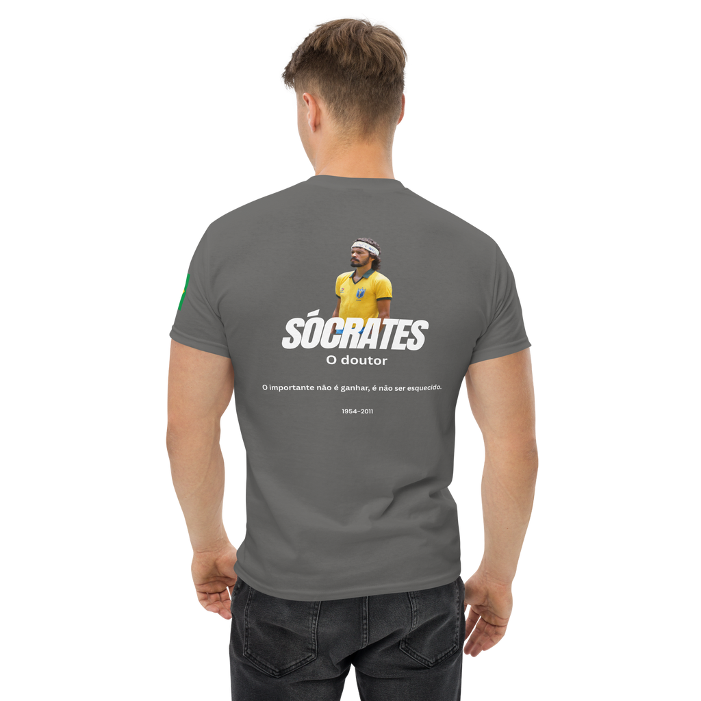 Sócrates Brazil Retro T-Shirt - 1982 Vintage Football Streetwear Tee - OFFSIDE CLUB
