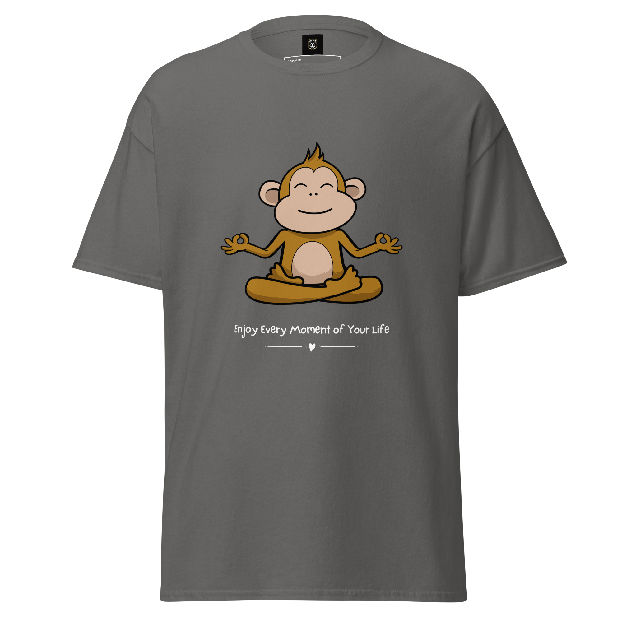 Zen Monkey Yoga T-Shirt for Meditation and Mindfulness - OFFSIDE CLUB