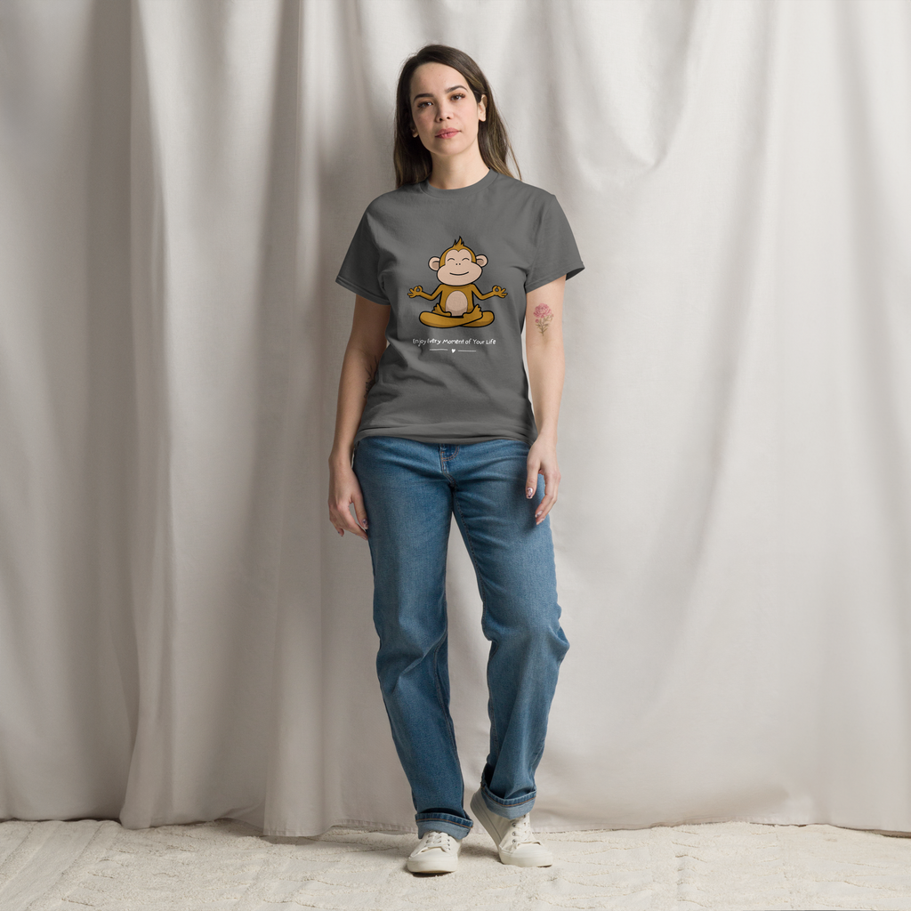 Zen Monkey Yoga T-Shirt for Meditation and Mindfulness - OFFSIDE CLUB