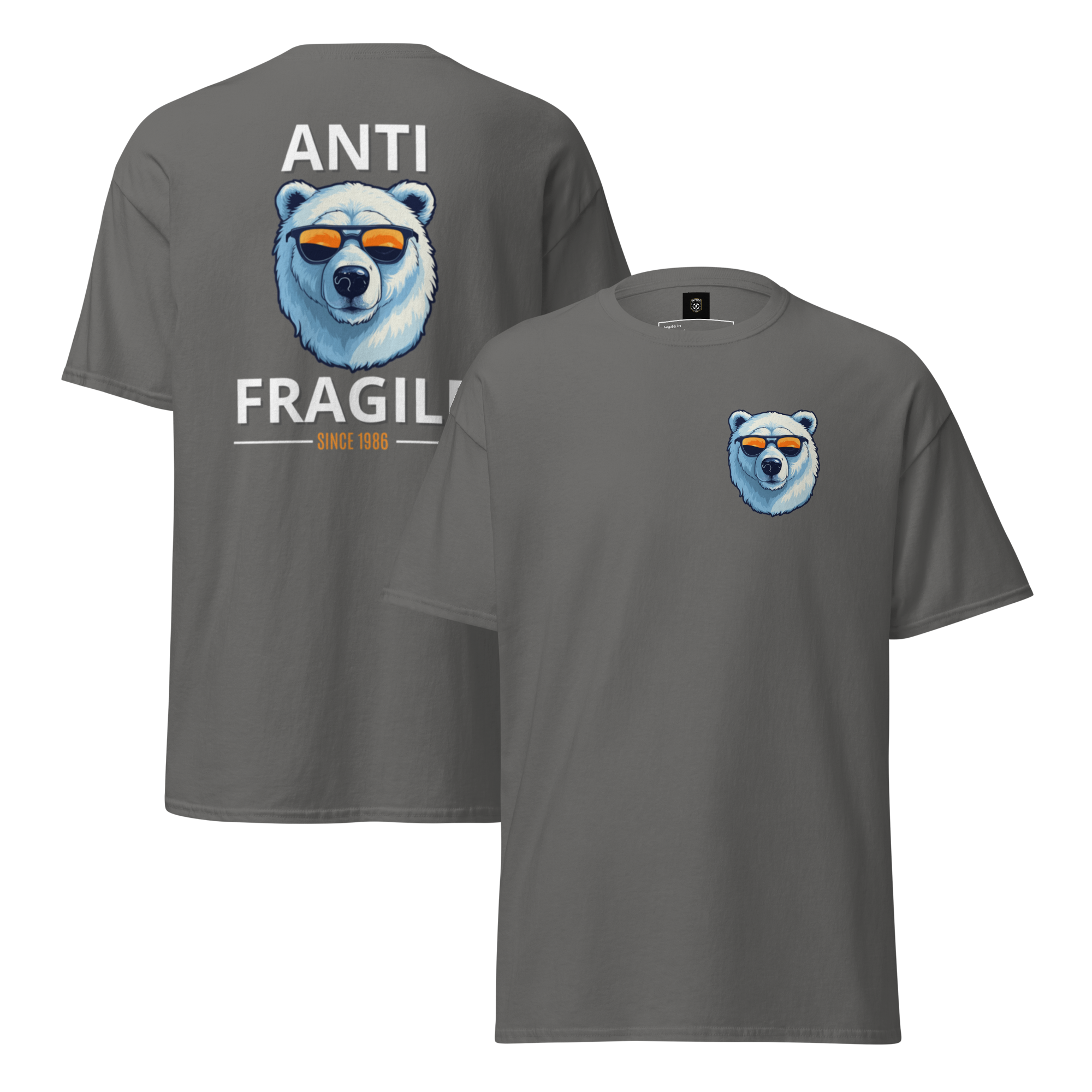 Antifragile Polar Bear Tee - Stand Out in Unique Urban Streetwear for Fearless Fashion - OFFSIDE CLUB