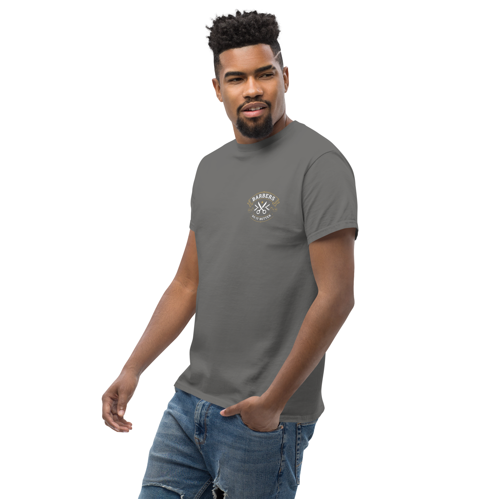 Classic Barber Graphic Tee - Timeless Style for Every Grooming Enthusiast - OFFSIDE CLUB
