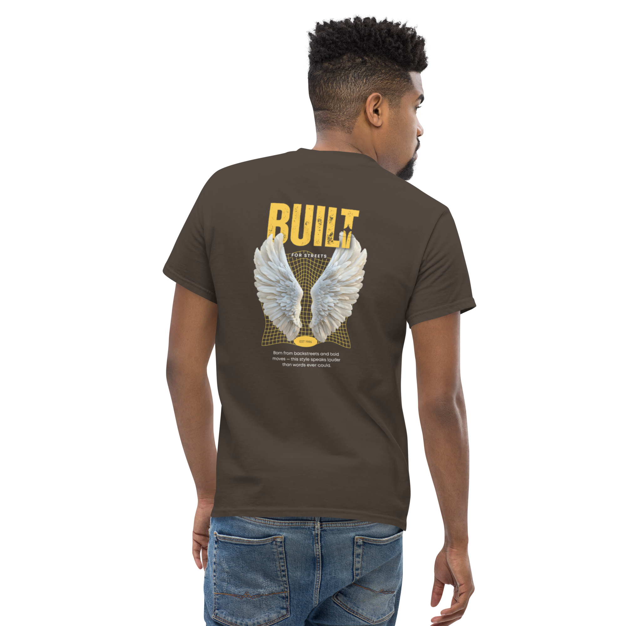 "BUILT For Streets" Angel Wings Graphic Tee