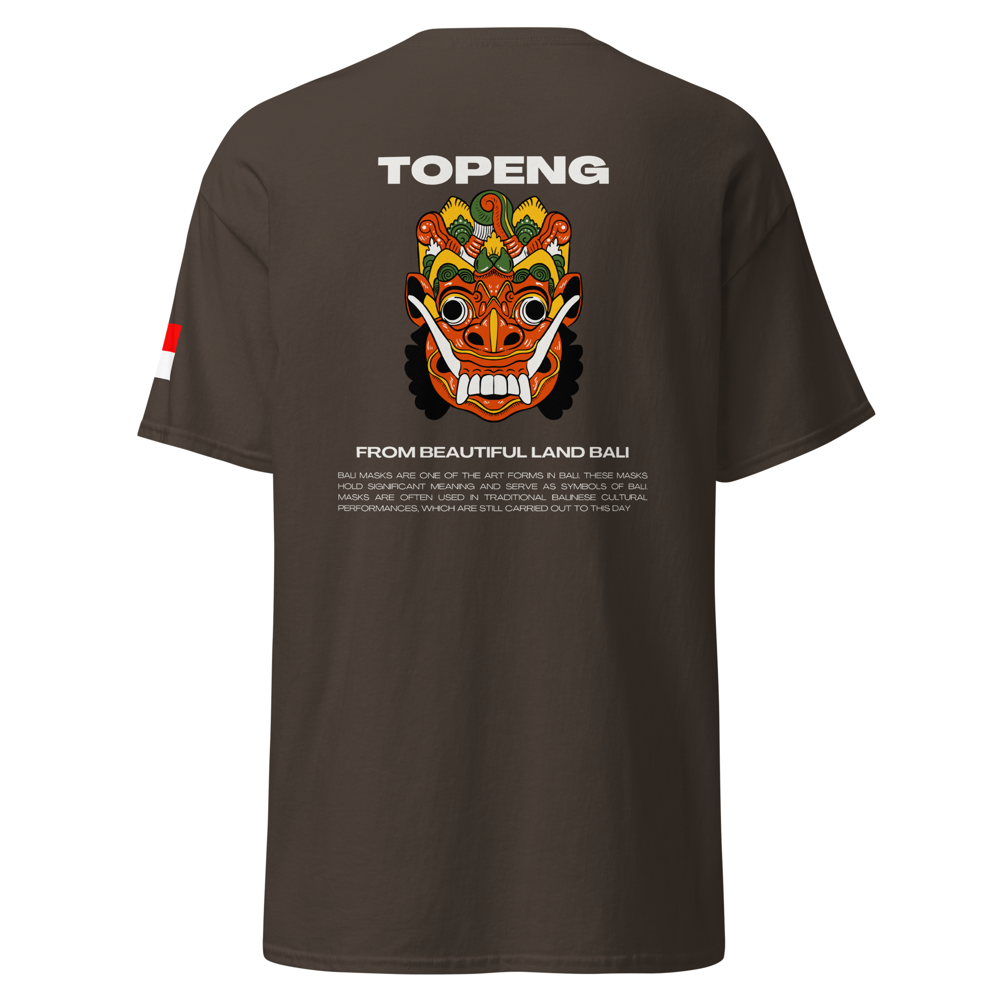 Balinese Topeng Art Tee - Premium Graphic Tee for Unique Style - OFFSIDE CLUB