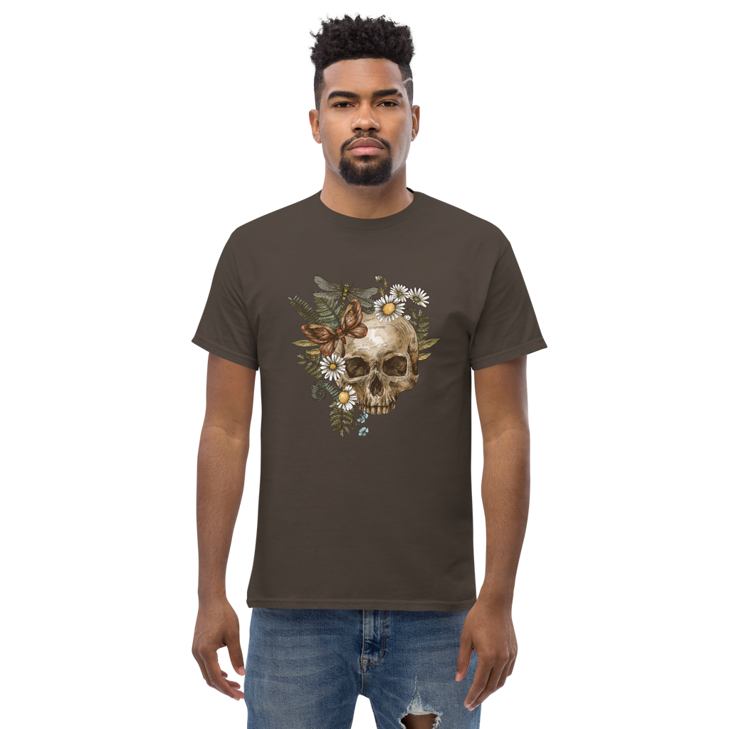Botanical Skull T-Shirt - Heavyweight Style and Comfort for Trendsetters - OFFSIDE CLUB