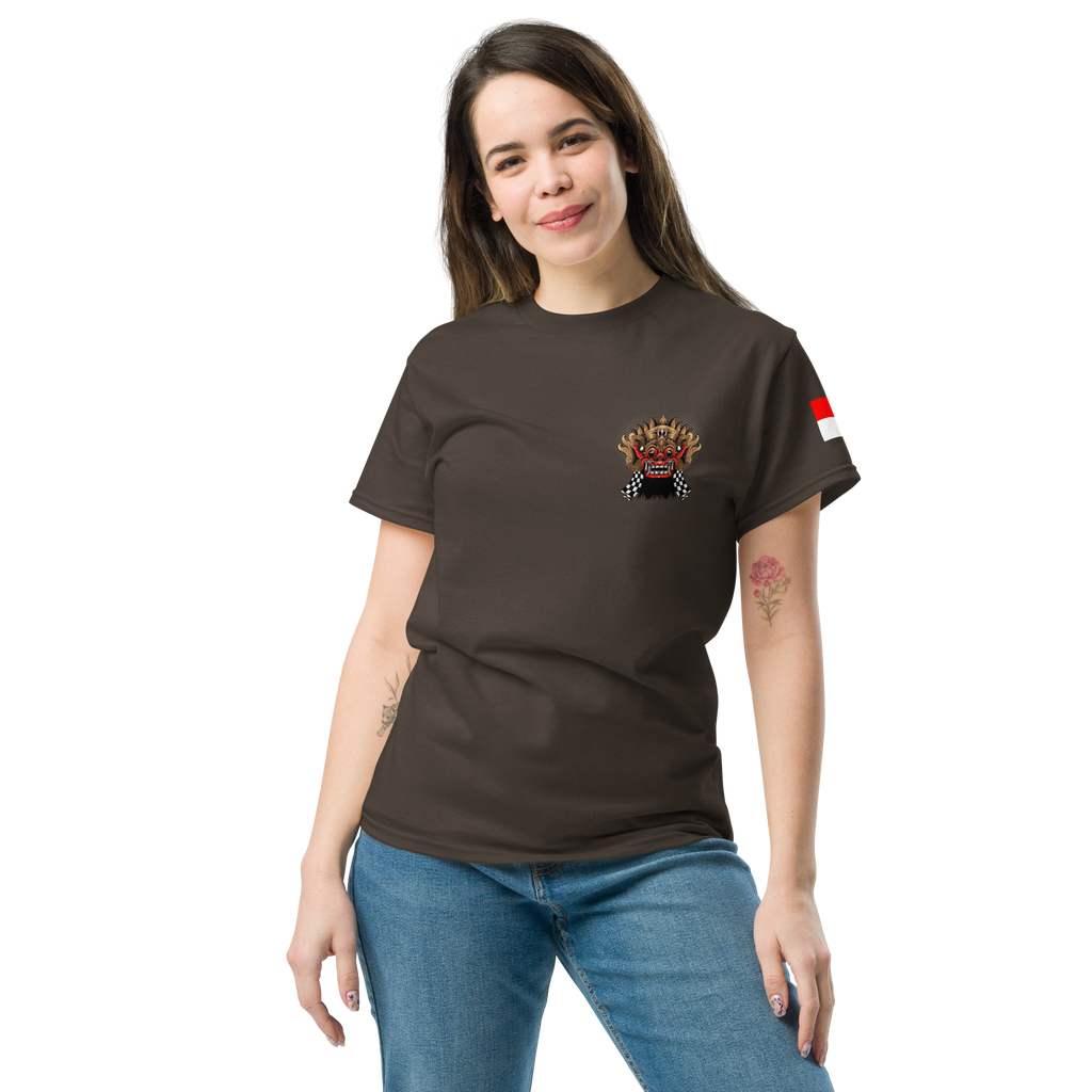 Balinese Topeng Art Tee - Premium Graphic Tee for Unique Style - OFFSIDE CLUB