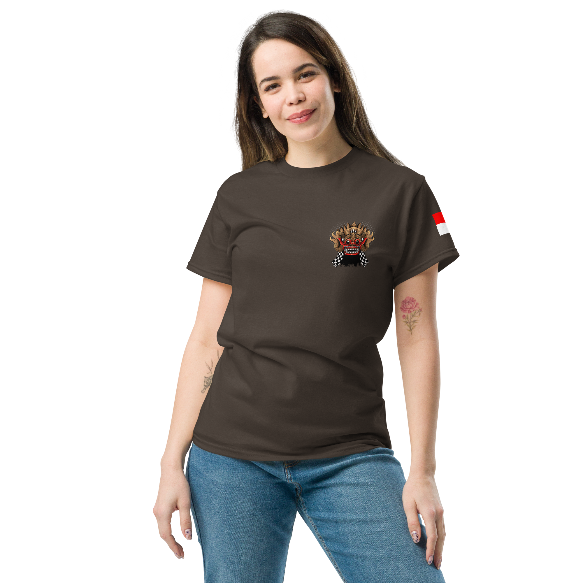 Balinese Topeng Art Tee - Premium Graphic Tee for Unique Style - OFFSIDE CLUB