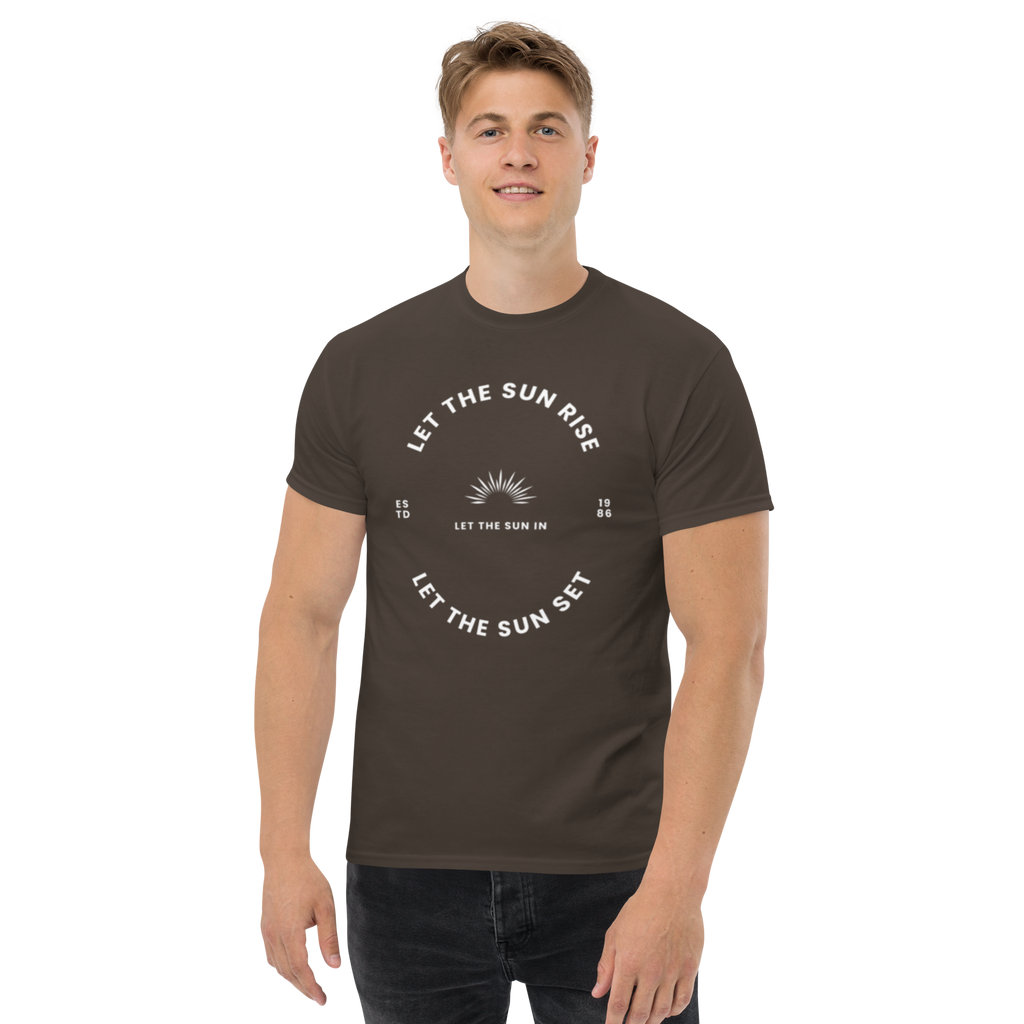 Let the Sun Rise Minimalist Graphic Tee for Effortless Style - OFFSIDE CLUB