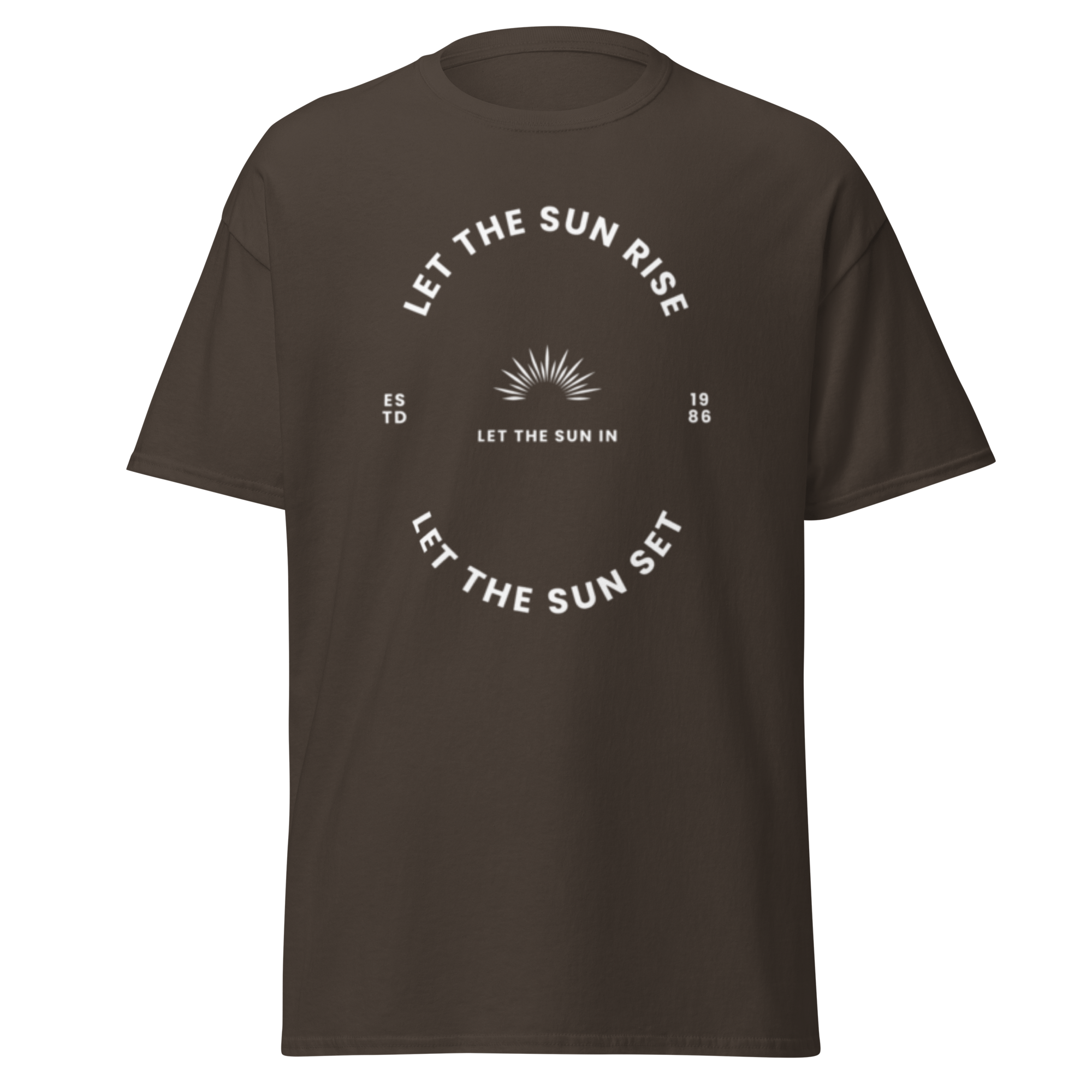 Let the Sun Rise Minimalist Graphic Tee for Effortless Style - OFFSIDE CLUB